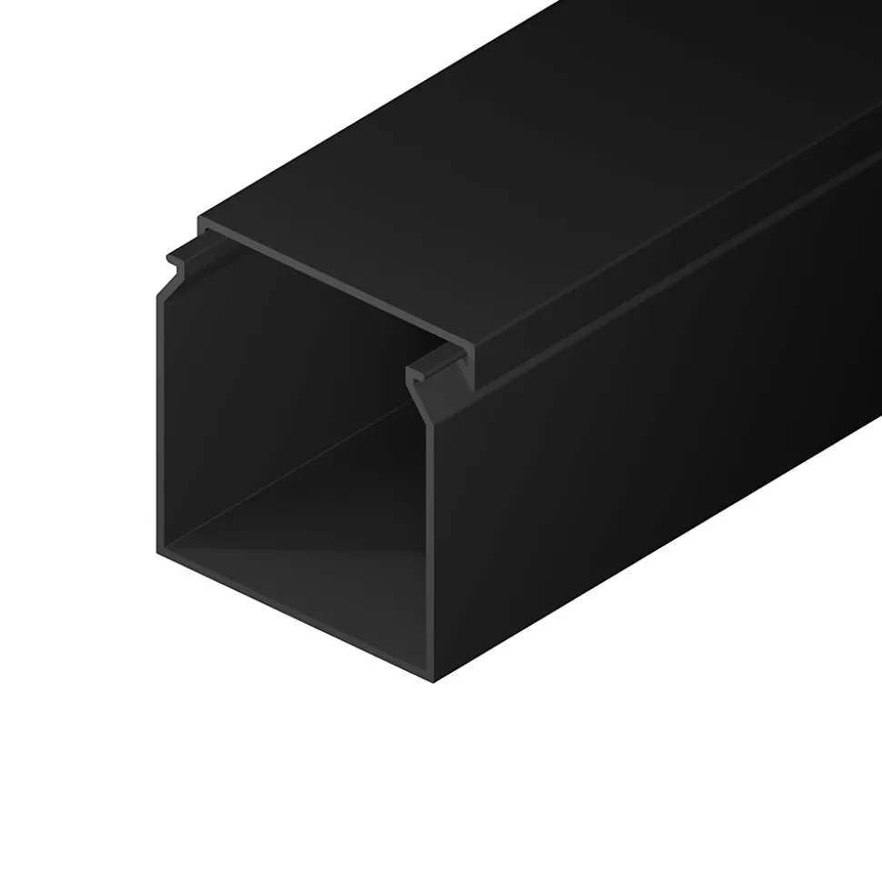 Goulotte électrique PVC 40x40 mm 2 m anthracite EDO