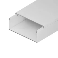 Goulotte électrique PVC 100x40 mm 2 m blanche EDO