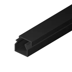 Goulotte électrique PVC 16x16 mm 2 m anthracite EDO