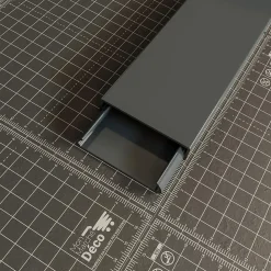 Goulotte TV Cache-Câble Adhésive Carrée PVC - L. 1,20 m - Anthracite