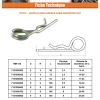 Goupille Beta Double 7 Acier zingué - 1 pièce