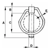 Goupille clips poire diam 11 sous blister (5 pièces)