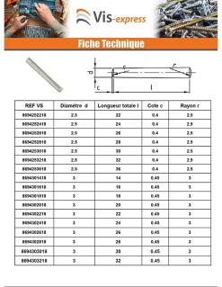 Goupille Conique 6X40 Inox A1 - 1 pièce