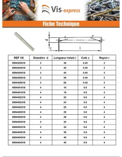Goupille Conique 6X40 Inox A1 - 1 pièce