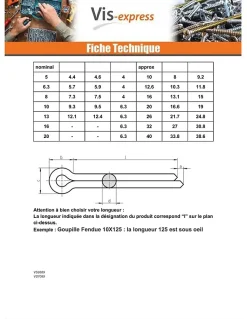 Goupille Fendue Inox A4 3.2X32 - 30 pièces