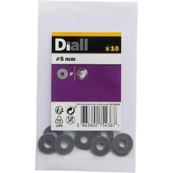 Grandes rondelles plates en acier inoxydable A4 ø 5mm - 10 pièces
