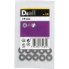 Grandes rondelles plates en acier inoxydable A4 ø 4mm - 10 pièces