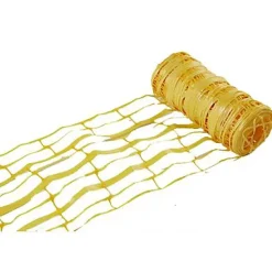 Grillage avertisseur Fitt en PVC coloris jaune L.25 m x l.30 cm Fitt