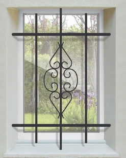 Grille de Defense Byzance pour Fenetre H 135 cm x L 120 cm (côte tableau)