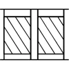 Grille de Defense Diago pour Fenetre H 115 cm x L 140 cm (côte tableau)