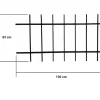Grille de Defense DISTRI pour Fenetre H 75 cm x L 120 cm (côte tableau)