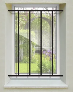 Grille de Defense Droite pour Fenetre H 125 cm x L 80 cm (côte tableau)