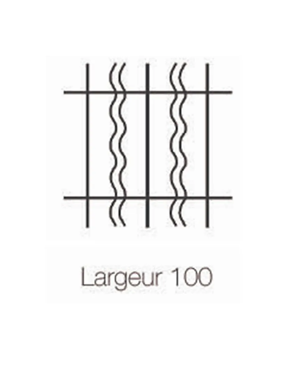 Grille de Defense Duo pour Fenetre H 65 cm x L 120 cm (côte tableau)