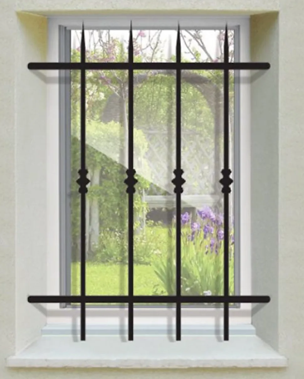 Grille de Defense Manoir pour Fenetre H 115 cm x L 140 cm (côte tableau)