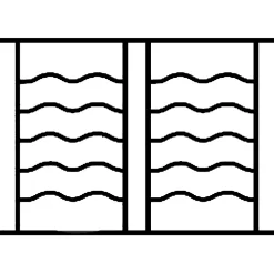 Grille de Defense Oceane pour Fenetre H 125 cm x L 140 cm (côte tableau)
