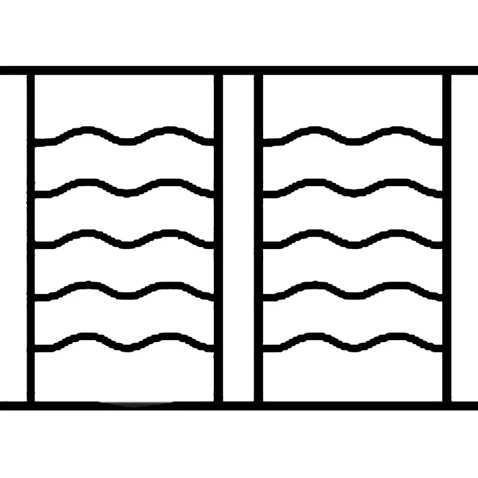 Grille de Defense Oceane pour Fenetre H 125 cm x L 140 cm (côte tableau)