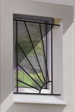 Grille de Defense Soleil pour Fenetre H 45 cm x L 40 cm (côte tableau)