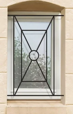 Grille de Defense Tolosa pour Fenetre H 75 cm x L 80 cm (côte tableau)