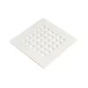 Grille De Drainage De Douche Carrée En Acier Blanc Muse