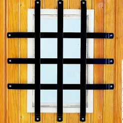 Grille de hublot Afbat acier époxy noir