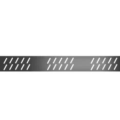 Grille d'évacuation l.69,5 cm pour receveur de douche Pedra et Pure 2, gun metal, Galedo