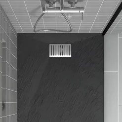 Grille rainurée en inox pour receveur - 20.15x12.3x0.55cm - ROCK 2 GRID LINE