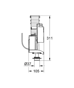 GROHE Système double chasses AV1 42320000