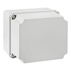 Gsl171 Ide Boitier Industriel étanche Ip67 Avec Bords Lisses, Couvercle Réhaussé Opaque Dim.175x151x155