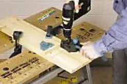 Guide de perçage pour l'assemblage avec tourillons Wolfcraft ø6/8/10 mm