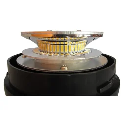 Gyrophare Flash rotatif ZBOX 39 Led 12-24v avec fixation à boulonner sur tige flexible