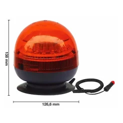 Gyrophare série Atena à Led 12-24v base magnétique