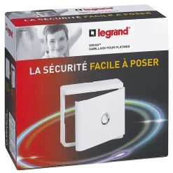 Habillage + porte pour platine de branchement Legrand DRIVIA