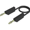 Hirschmann MLN 50/2,5 SW - Cordon de mesure banane 0,5 m 4 mm, 32 A, noir