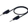 Hirschmann MVL 2/25 sw cordon de mesure 2 mm 0,25 m, 6 A, noir