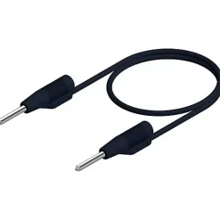 Hirschmann MVL 2/25 sw cordon de mesure 2 mm 0,25 m, 6 A, noir