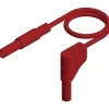 Hirschmann Test & Measurement Cordon de mesure de sécurité 1 m 4 mm 32 A CAT III 1000 V, rouge