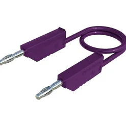 Hirschmann Test & Measurement MLN 25/2,5 VI cordon de mesure 0,25 m violet bananes 4 mm