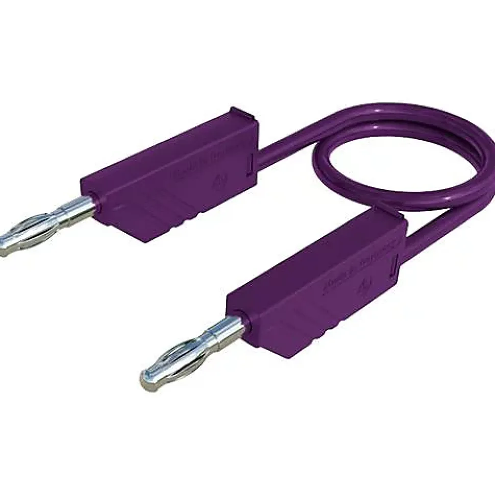 Hirschmann Test & Measurement MLN 25/2,5 VI cordon de mesure 0,25 m violet bananes 4 mm