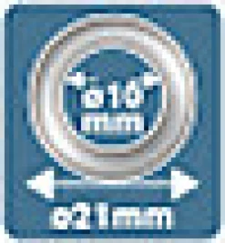 Œillets de renfort Rapid 5000412 en acier Ø 10 mm boite de 25 pièces