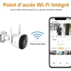 Imou caméra bullet extérieure wifi 1080P, vision nocturne 30m