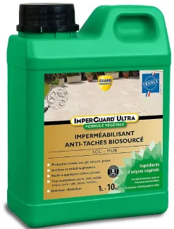 ImperGuard Ultra Formule Végétale Imperméabilisant Super Antitache Incolore Toute Pierre 1L 10m2