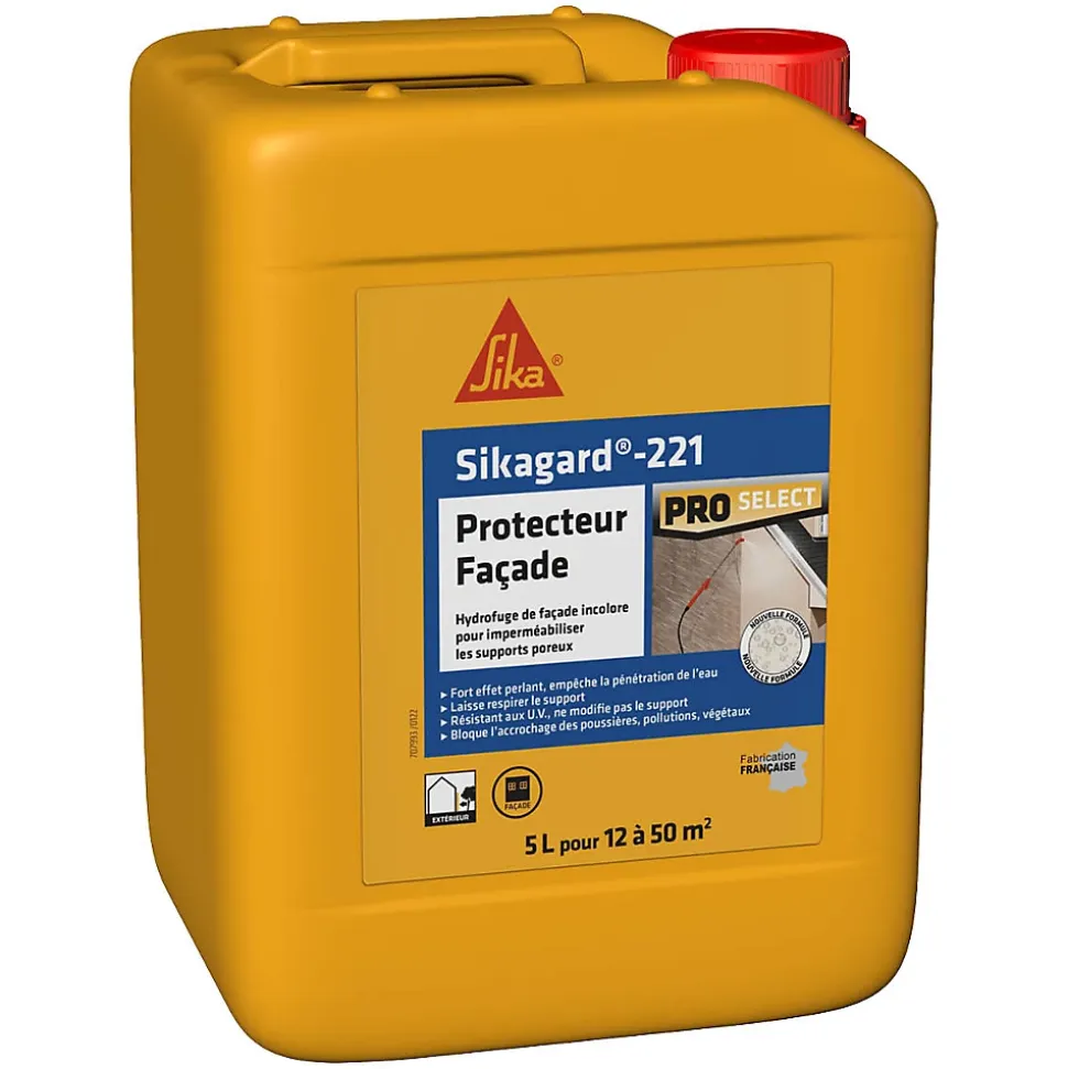 Imperméabilisant pour façade Sika Sikagard Protection Façade 5 L
