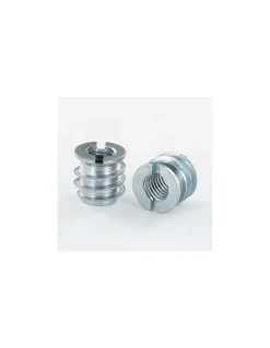 Insert fileté bois fendu Acier brut M7 Pas de 150 13X20 - 10 pièces
