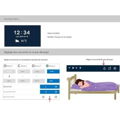 Interphone vidéo connectée 2 fils avec digicode et badges