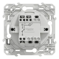 Interrupteur commande VMC 2 boutons à vis Schneider Electric Odace anthracite
