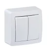Interrupteur commande volet-roulant 2 boutons complet saillie Schneider Electric Alréa blanc