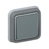 Interrupteur complet Legrand Plexo en saillie gris