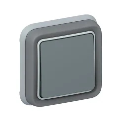 Interrupteur complet Legrand Plexo en saillie gris