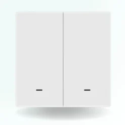 Interrupteur connecté zigbee - 2 boutons - sans fil neutre