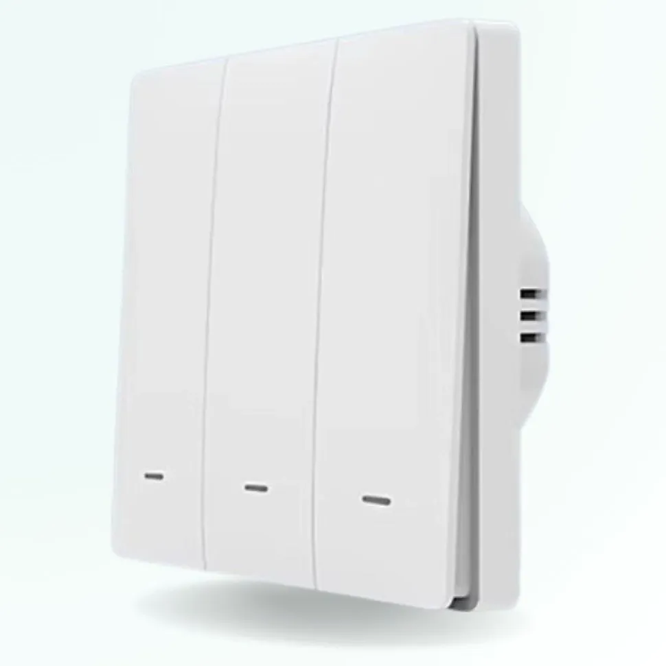 Interrupteur connecté zigbee - 3 boutons - sans fil neutre
